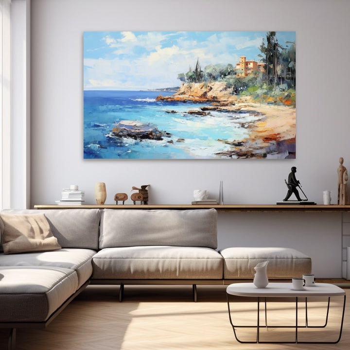 Tableau Style Bord de Mer, art mural décoration nature