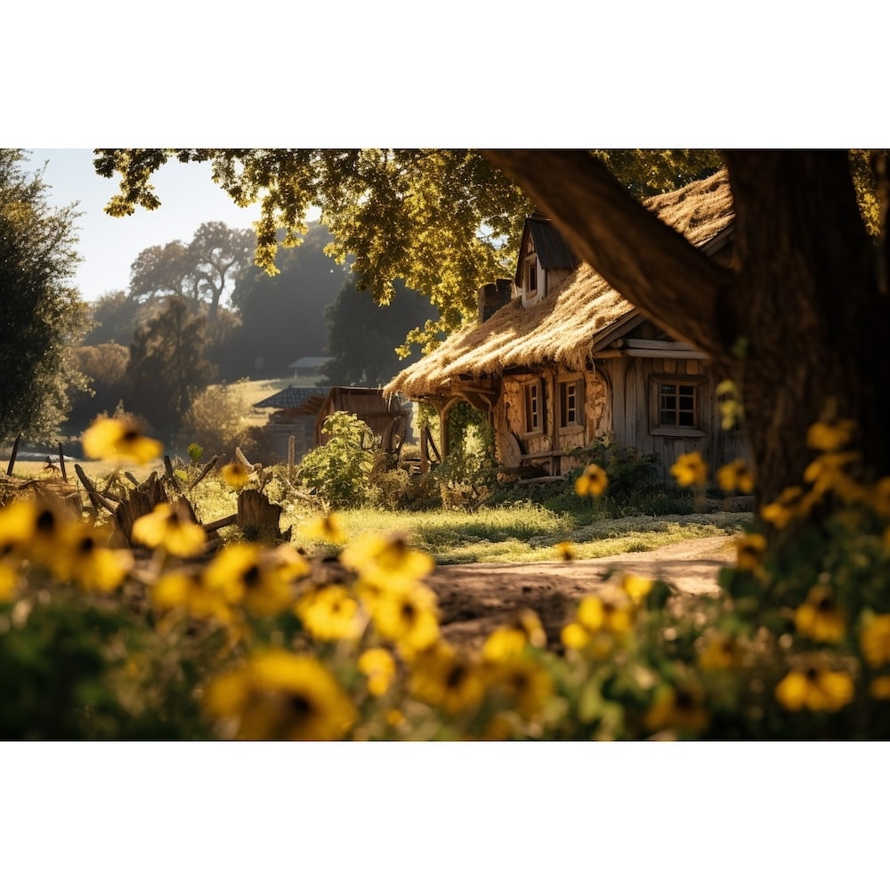 Tableau Style Maison de Campagne | Peinture Nature