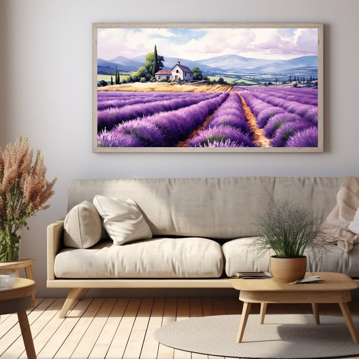 Tableau sur Toile Lavande, art mural décoration nature