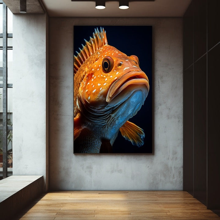 Tableau sur Toile Poisson, art mural décoration nature