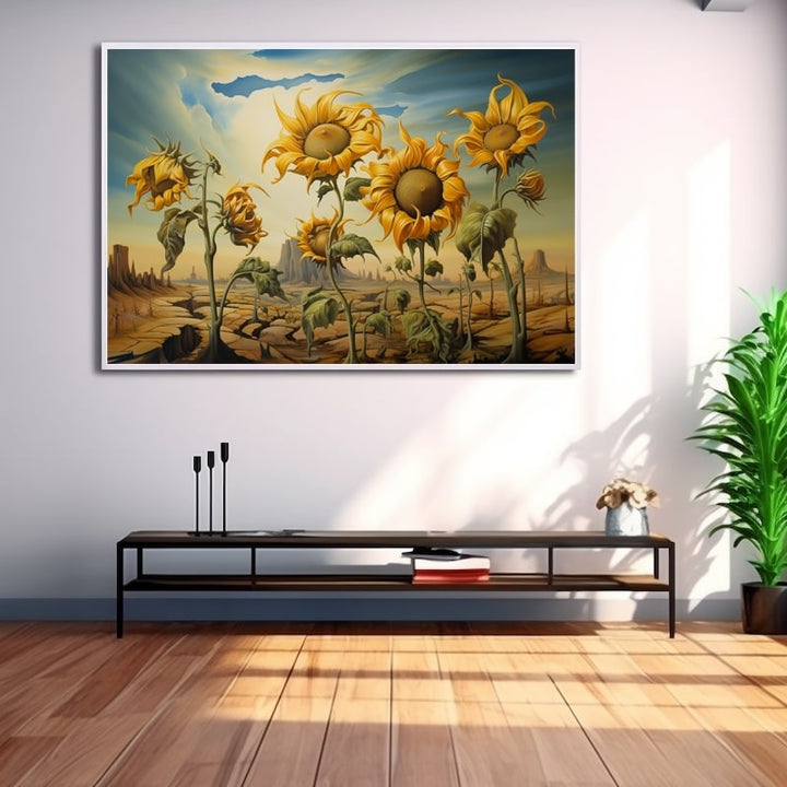 Tableau Surréaliste Tournesol