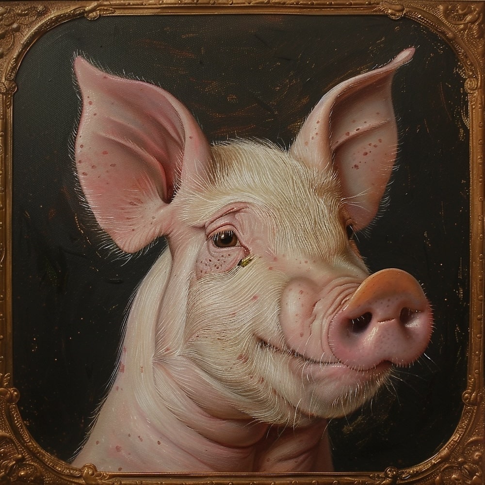 Tableau Tête Cochon