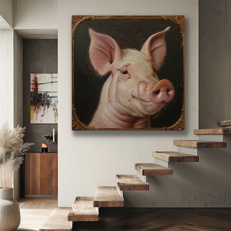 Tableau Tête De Cochon