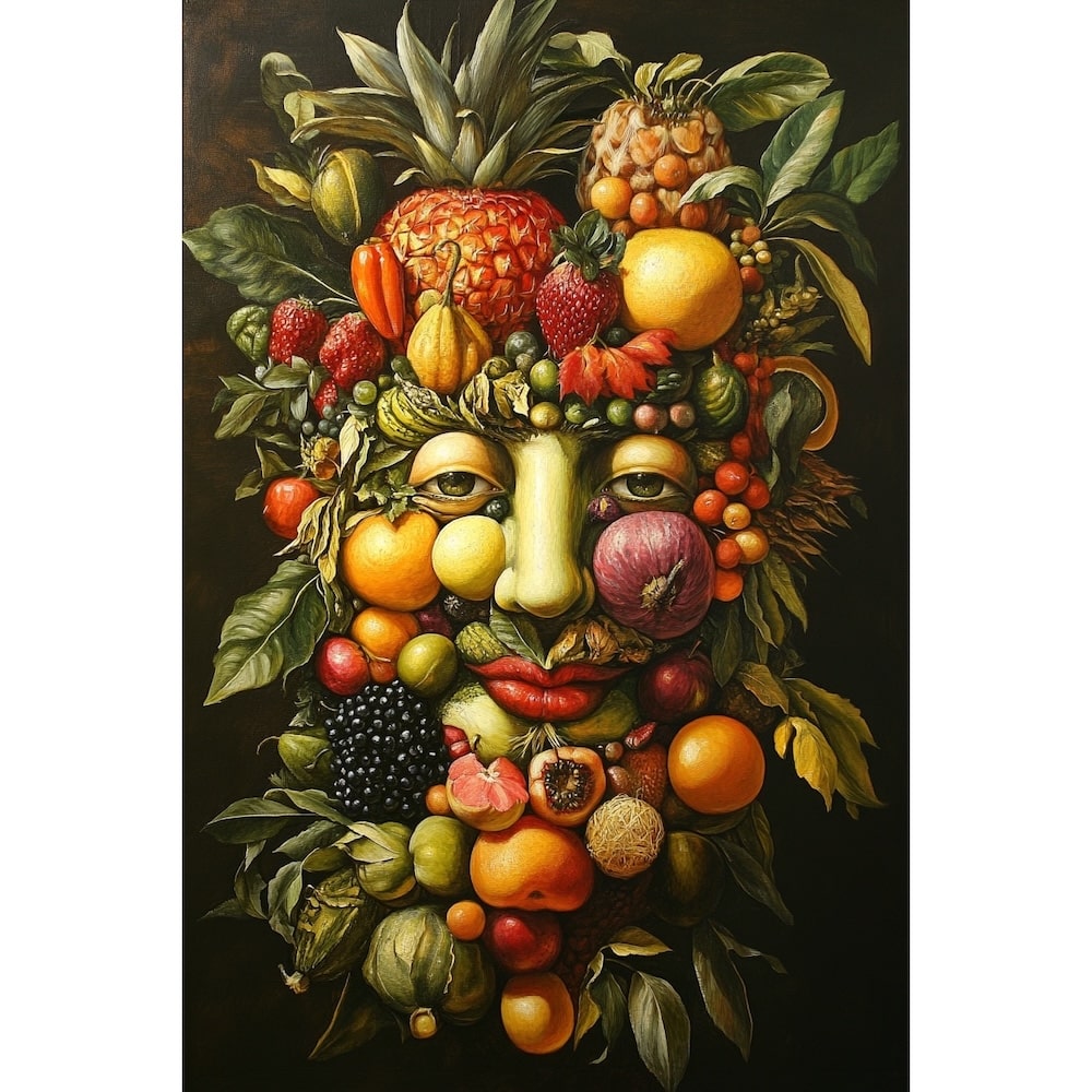 Tableau Tête Fruits