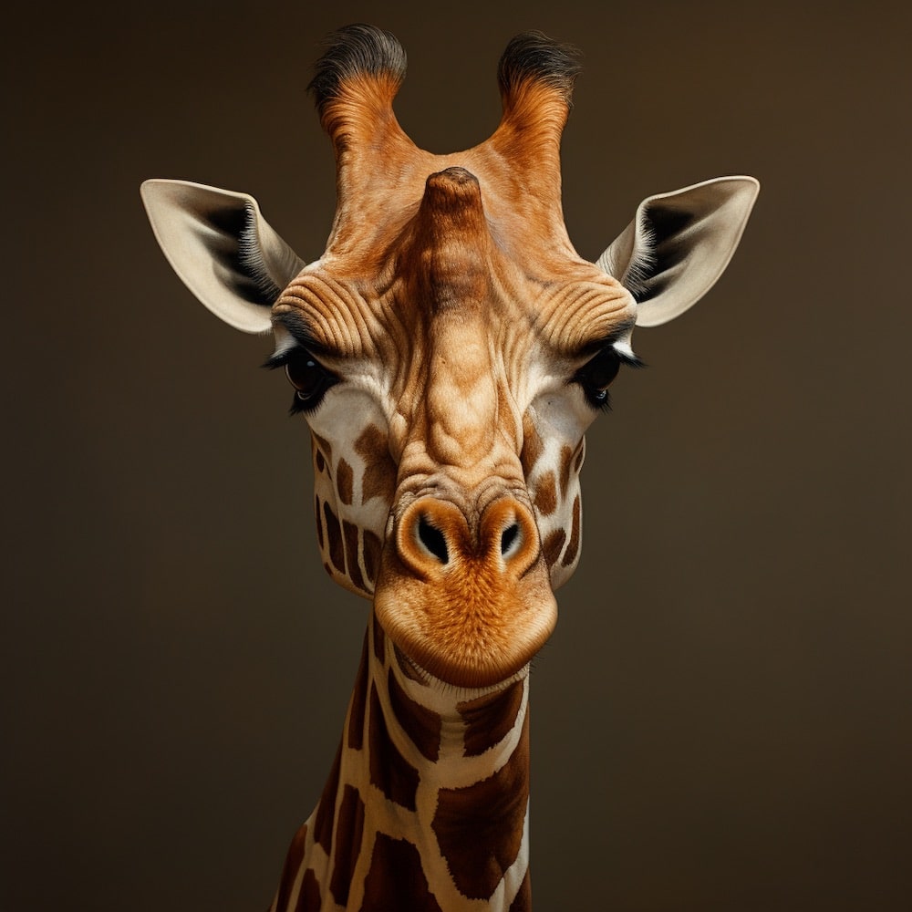 Tableau Tête Girafe