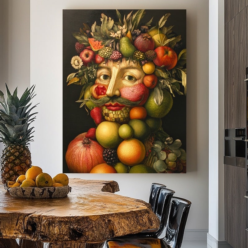 Tableau Tête de Fruit