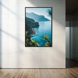 Tableau Côte Méditerranéenne, art mural décoration nature