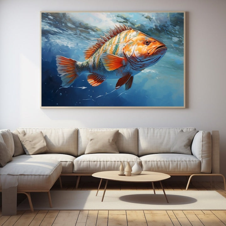 Tableau Thème Poisson, art mural décoration nature