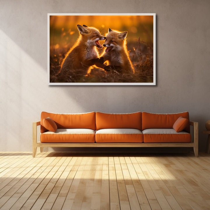 Tableau Thème Renard, art mural décoration nature