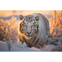 Thumbnail for Tableau Tigre Blanc Dans La Neige