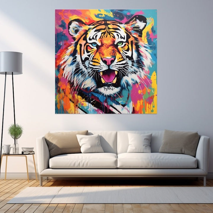 Tableau Tigre Design, art mural décoration nature