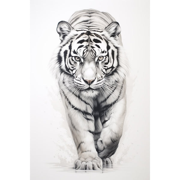 Tigre Dessin Art Tableau, art mural décoration nature