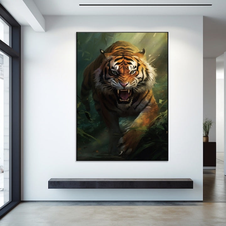 Tableau Tigre Moderne, art mural décoration nature
