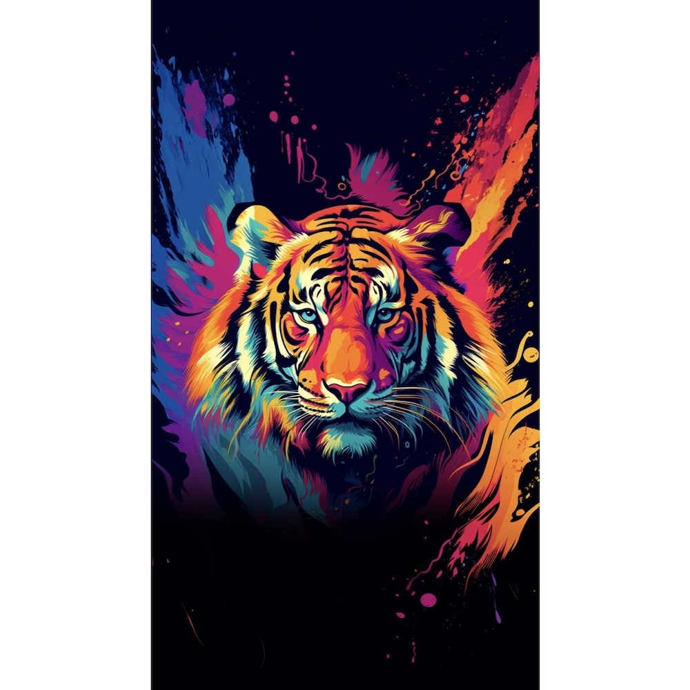 Tableau Tigre Pop Art