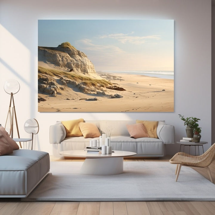 Tableau Toile Bord de Mer, art mural décoration nature