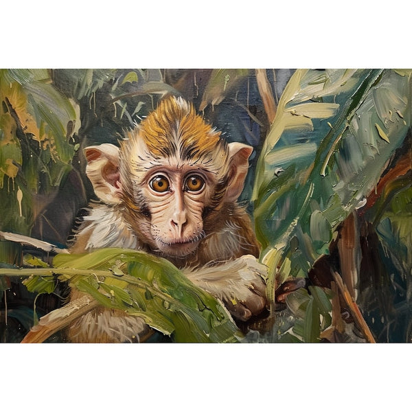 Tableau Toile Singe, art mural décoration nature
