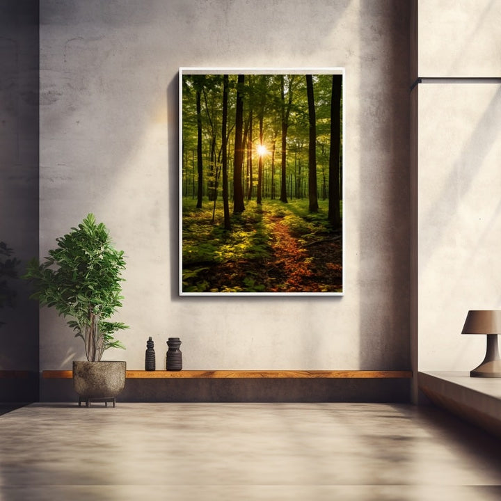 Tableau Toile Forêt, art mural décoration nature