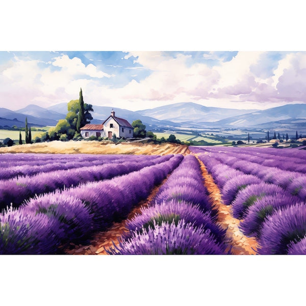 Tableau sur Toile Lavande, art mural décoration nature
