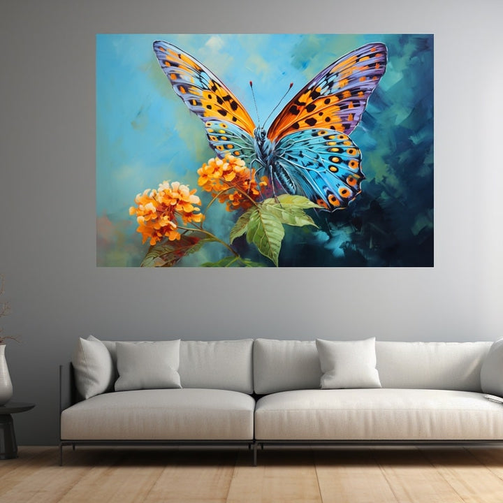 Tableau Toile Papillon, art mural décoration nature