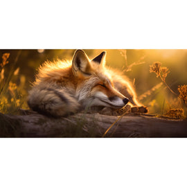 Tableau Toile Renard Roux, art mural décoration nature