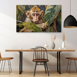 Tableau Toile Singe, art mural décoration nature