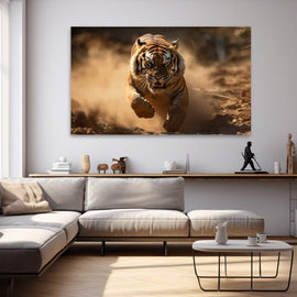 Tableau Toile Tigre, art mural décoration nature