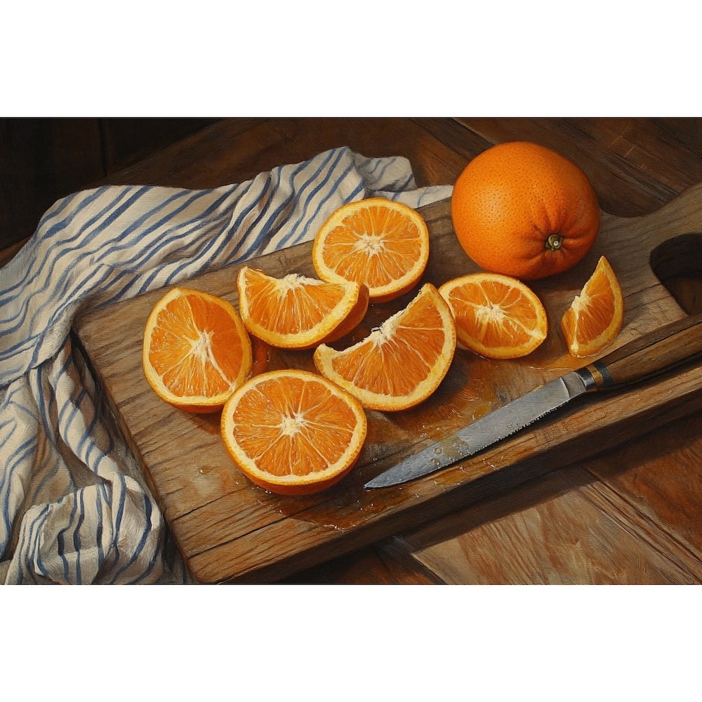Tableau Toile Orange, art mural décoration nature
