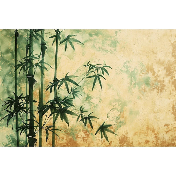 Tableau Toile Bambou, art mural décoration nature