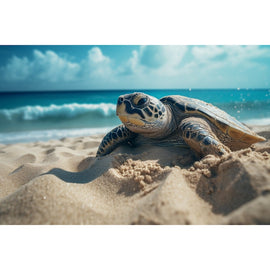 Tableau de Tortue, art mural décoration nature