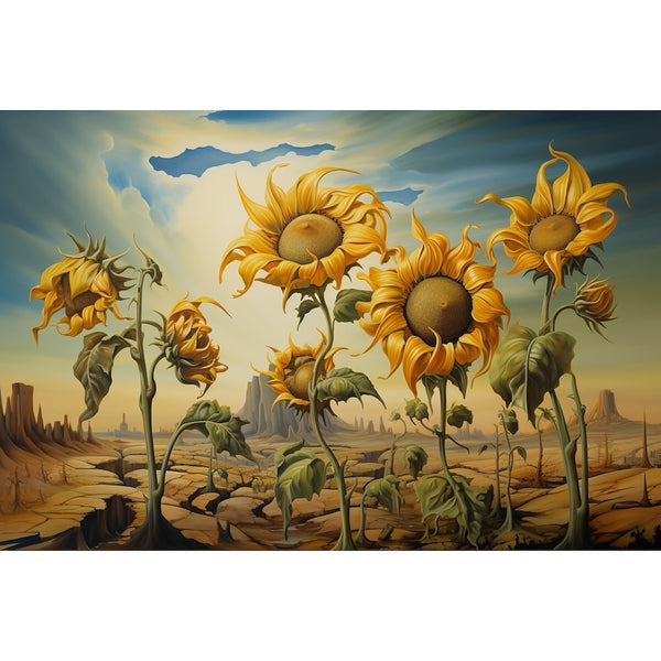 Tableau Tournesol Surréaliste