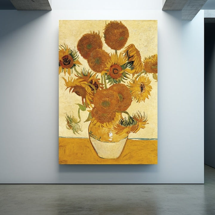 Tableau Van Gogh Vase de Tournesols, art mural décoration nature
