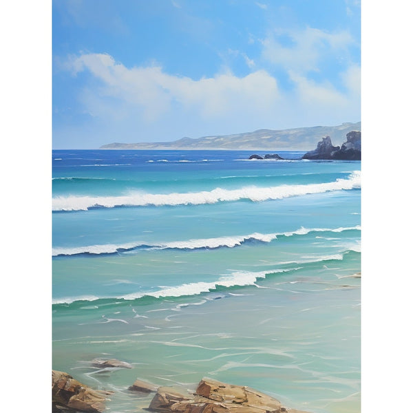 Tableau Triptyque Plage, art mural décoration nature