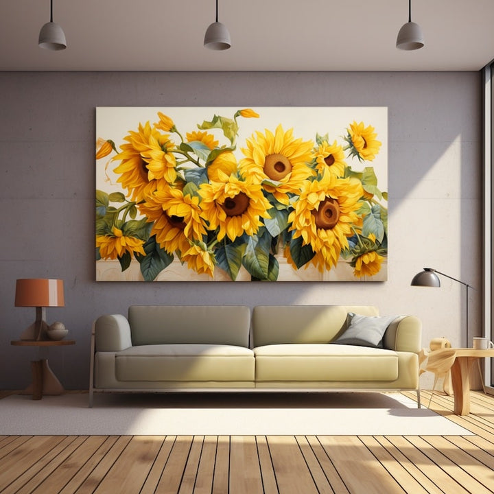 Tableau Trompe L'Oeil Tournesol