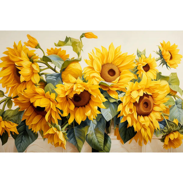 Tableau Trompe l'Oeil Tournesol