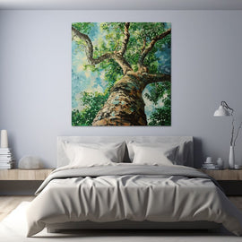 Tableau Tronc D'Arbre, art mural décoration nature