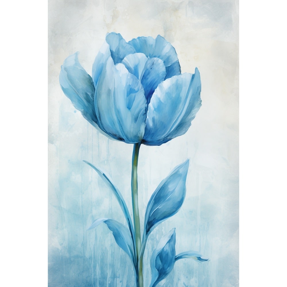 Peinture Tulipe Bleue
