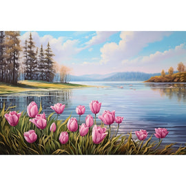 Tableau Toile Tulipe, art mural décoration nature
