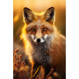 Tableau Portrait de Renard Doré, art mural décoration nature
