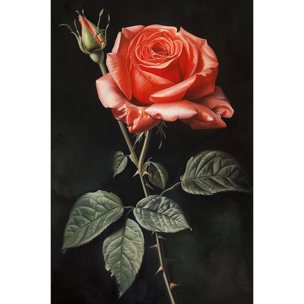 Tableau D'Une Rose, art mural décoration nature