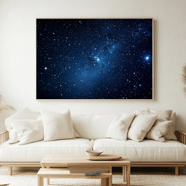 Tableau Champ d'Étoiles Infini, art mural décoration nature