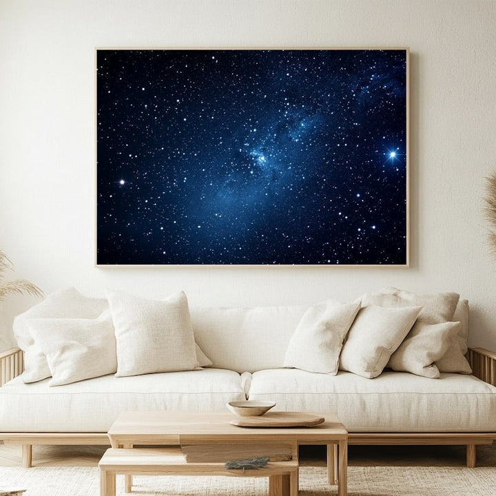Tableau Champ d'Étoiles Infini, art mural décoration nature