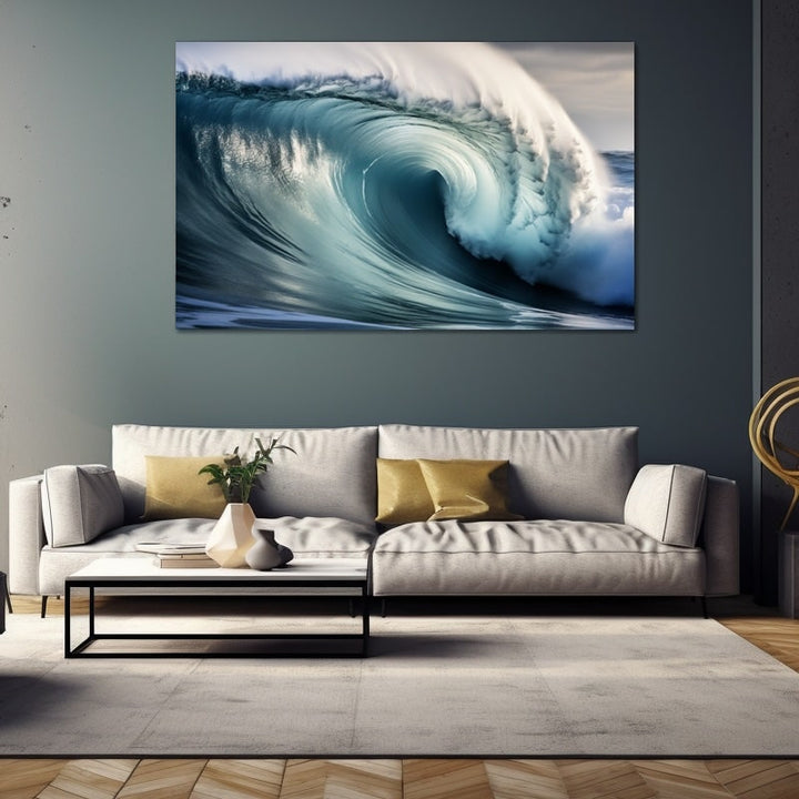 Tableau Vague Mer, art mural décoration nature