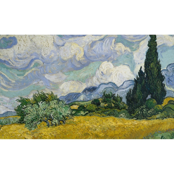 Tableau Campagne Van Gogh, art mural décoration nature