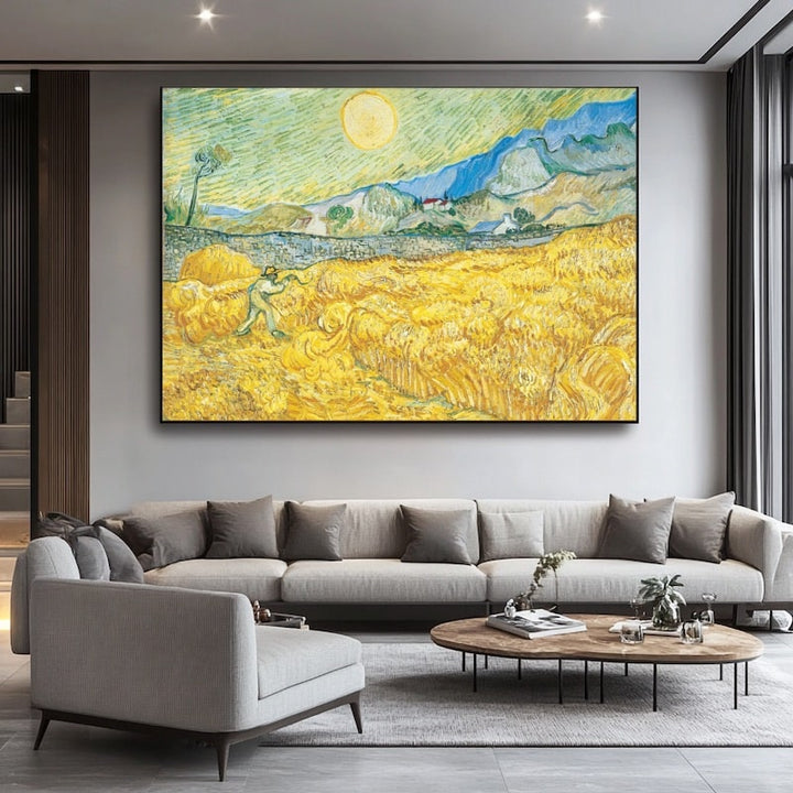 Tableau Van Gogh Champ de Blé, art mural décoration nature