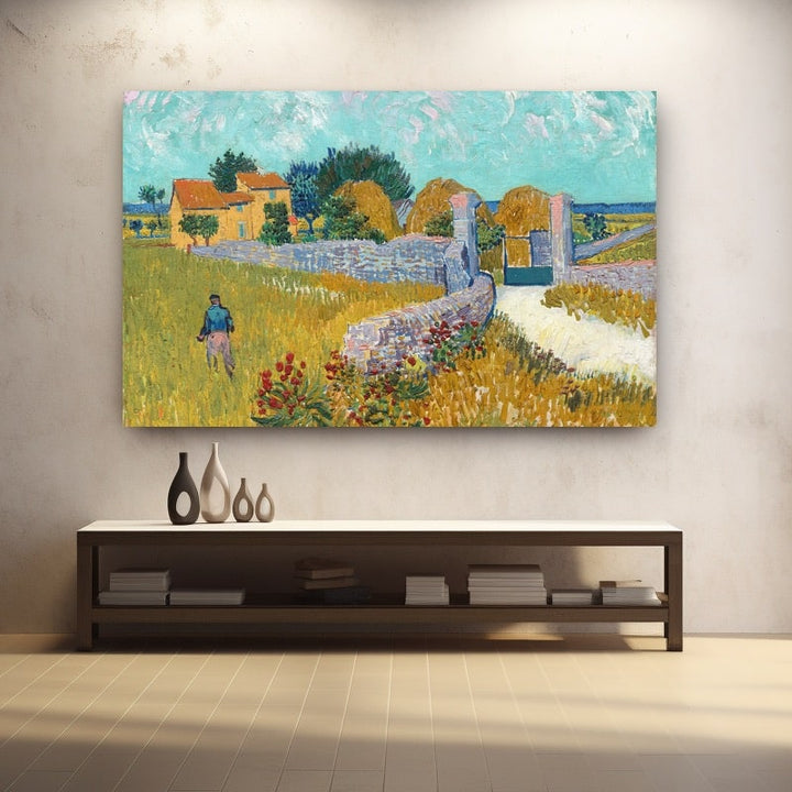 Tableau Van Gogh Provence, art mural décoration nature
