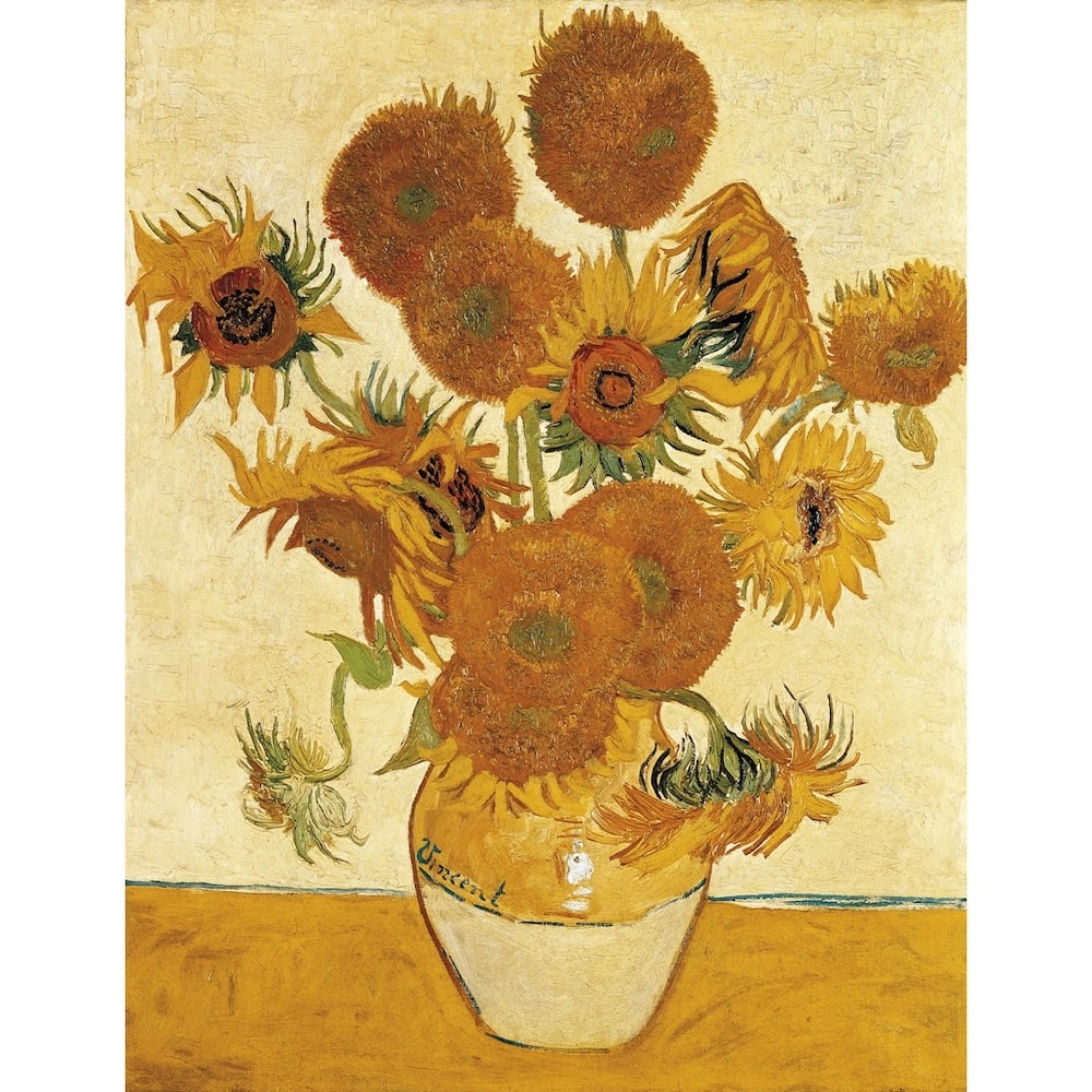 Tableau Van Gogh Vase de Tournesols, art mural décoration nature