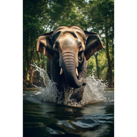 Tableau Vertical Éléphant