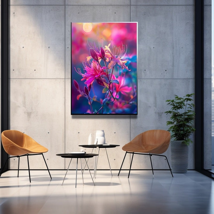 Tableau Vertical Fleurs