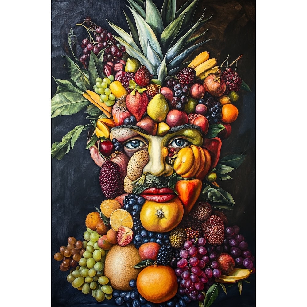 Tableau Visage de Fruits