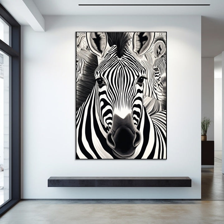 Tableau Zèbre Design, art mural décoration nature